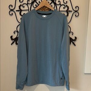 ON CLOUD "MOVEMENT CREW" MENS LONG SLEEVE CREWNECK BLUE SIZE LARGE